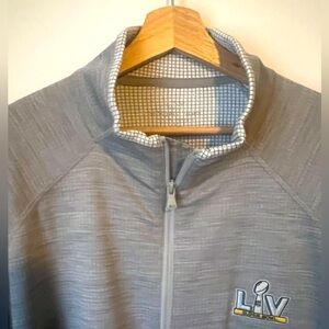 Vineyard vines Super Bowl XL quarter zip in XXL